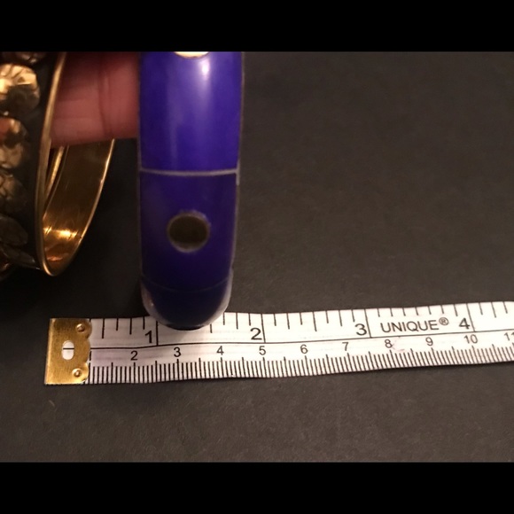 Purple And Gold Bangle Set - Picture 4 of 6